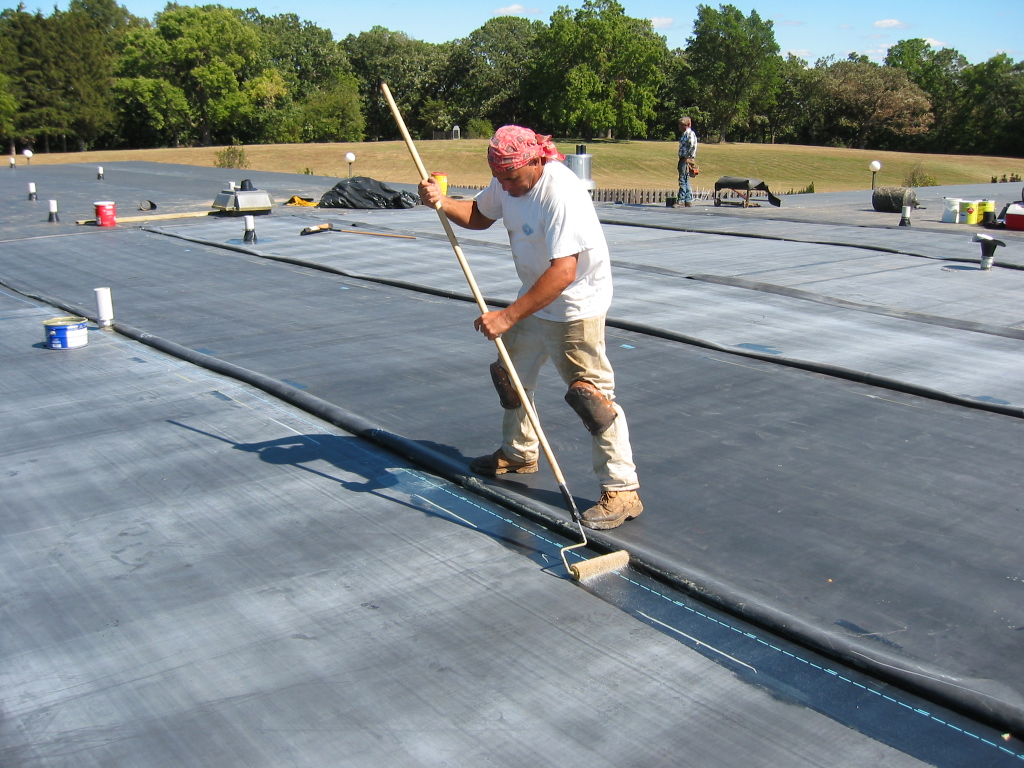 Black and White EPDM Roof Systems in Greenville