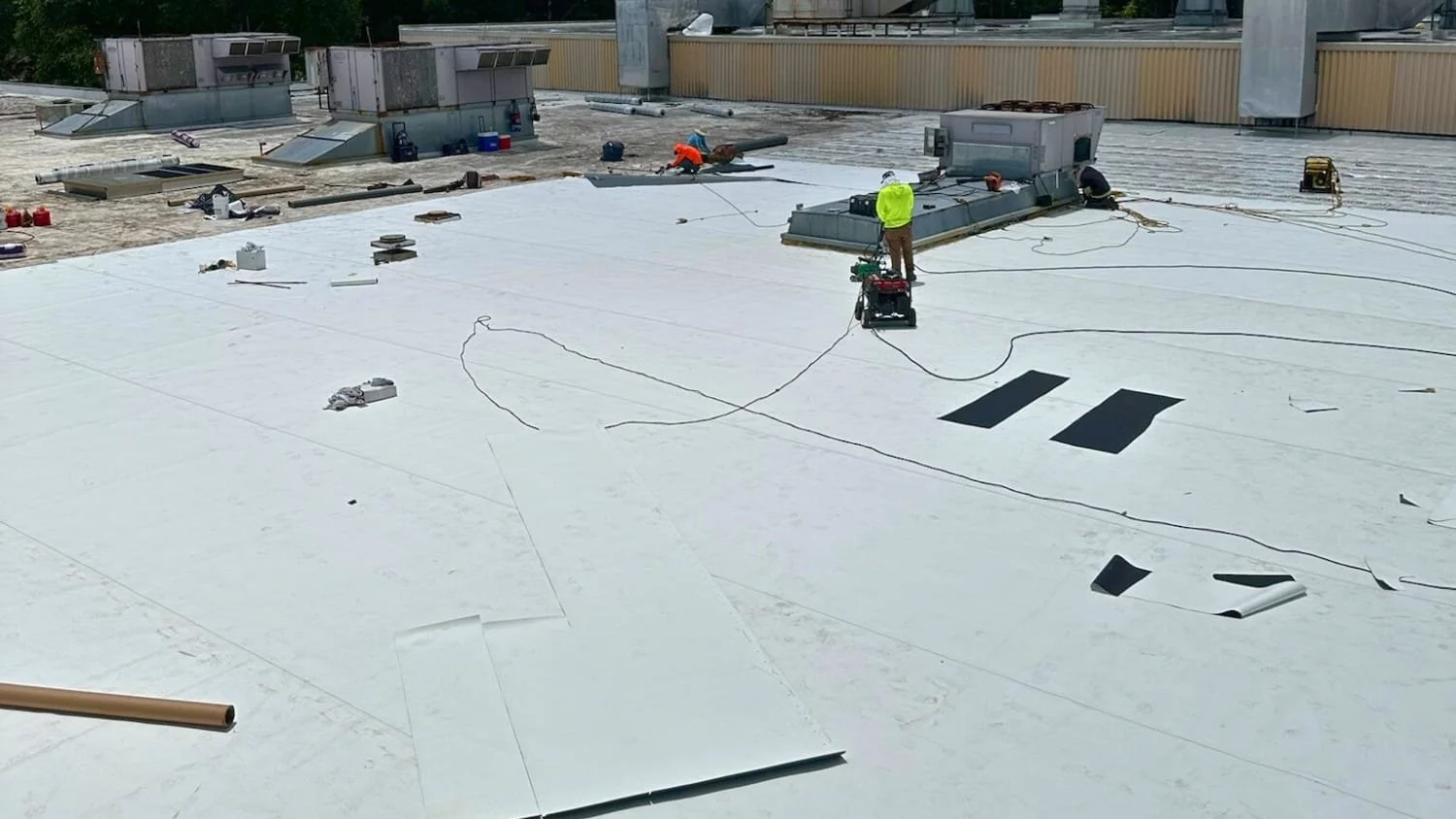 PVC Commercial Roofing in Greenville, SC in Greenville